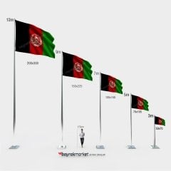 Afganistan Gönder Bayrağı 70x105 cm