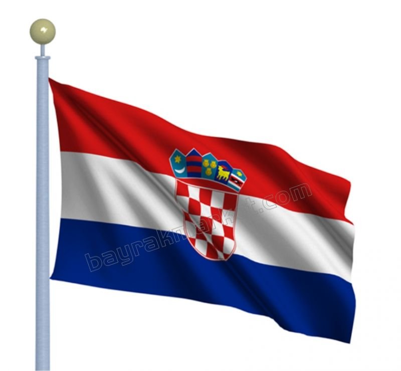 Hırvatistan Gönder Bayrağı 50x75 cm