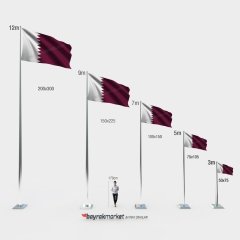 Katar Gönder Bayrağı 100x150 cm