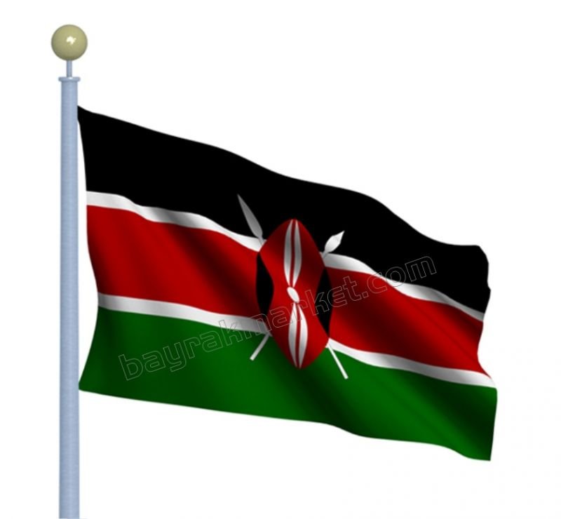Kenya Gönder Bayrağı 150x225 cm
