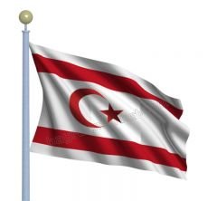 Kuzey Kıbrıs Gönder Bayrağı 150x225 cm