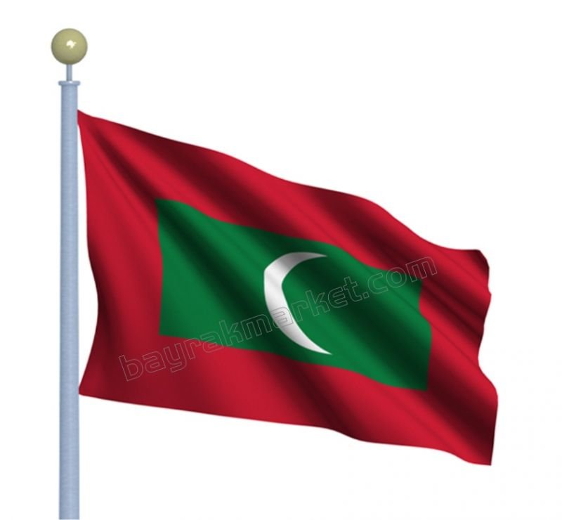 Maldivler Gönder Bayrağı 70x105 cm