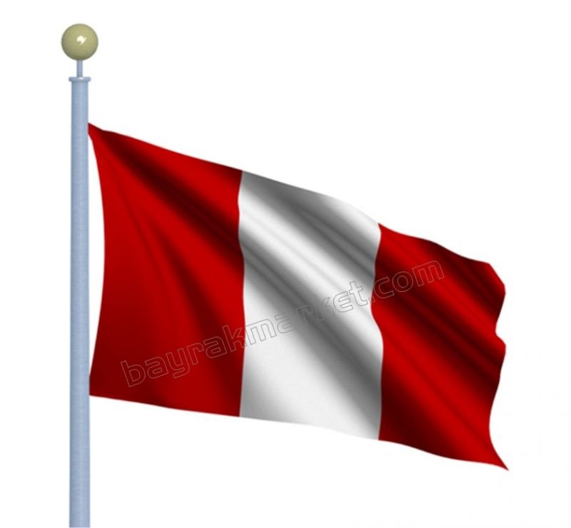 Peru Gönder Bayrağı 100x150 cm