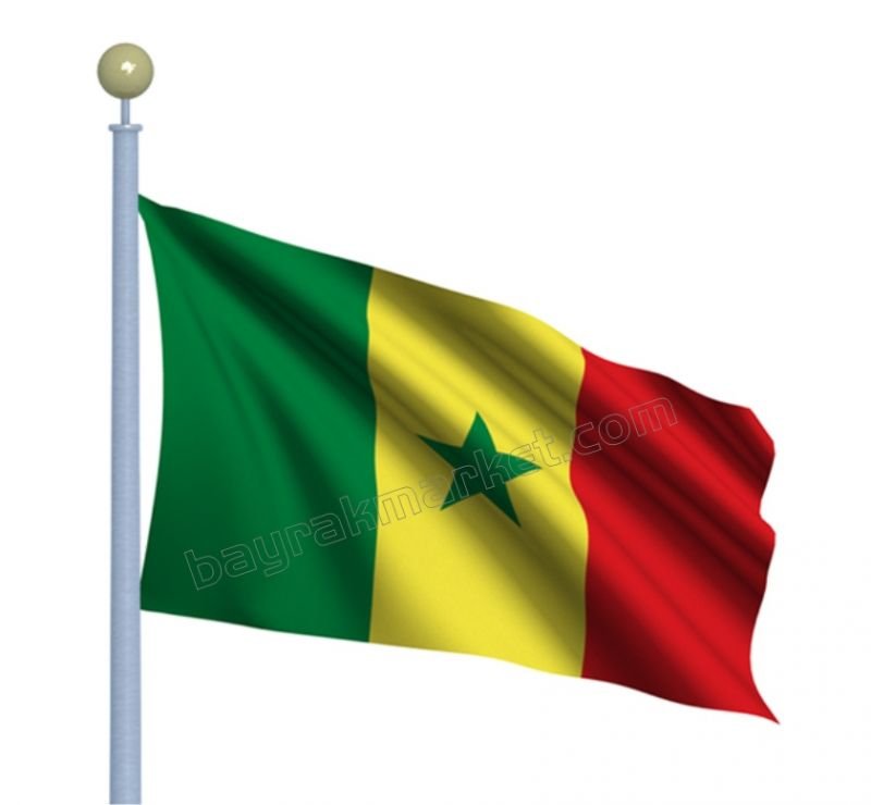 Senegal Gönder Bayrağı 150x225 cm