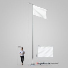 17 Türk Devlet Bayrağı (Çiftkat 100x150)