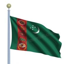Türkmenistan Gönder Bayrağı 100x150 cm