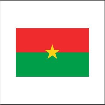 Burkina Faso Gönder Bayrağı 100x150 cm